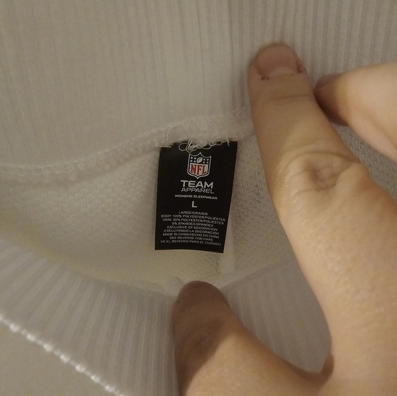 Indianapolis Colts NWT Concepts Sport White Pullover Sweatshirt & Shorts Size L - Picture 8 of 9